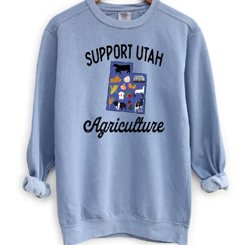 Support Utah Agriculture Crewneck (S-3XL) - Multiple Colors!