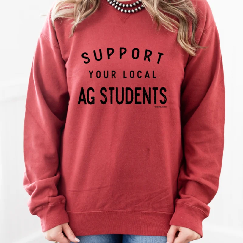 Support Your Local Ag Students Crewneck (S-3XL) - Multiple Colors!