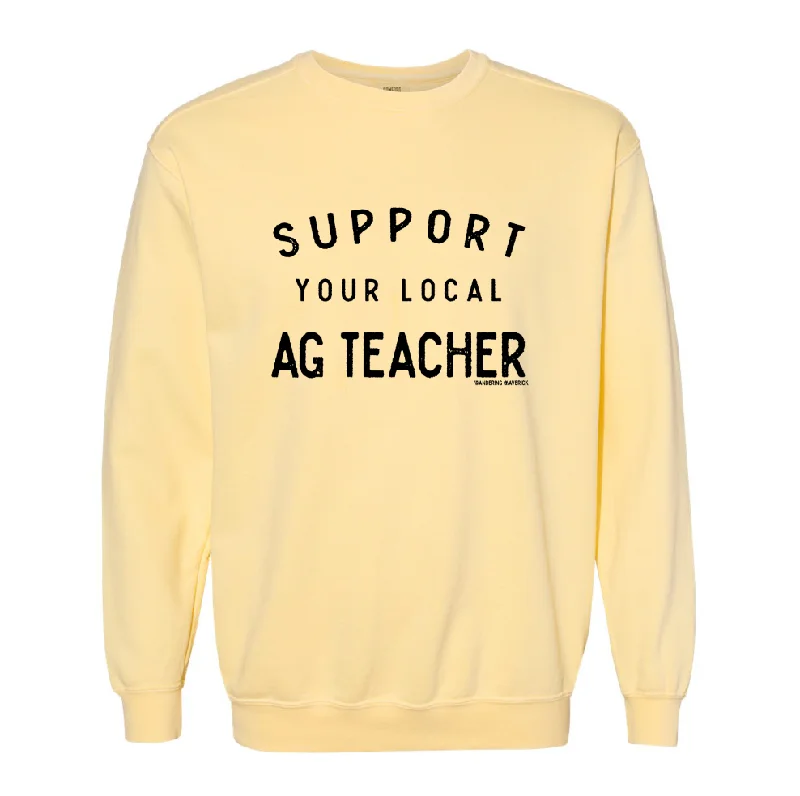 Support Your Local Ag Teacher Crewneck (S-3XL) - Multiple Colors!