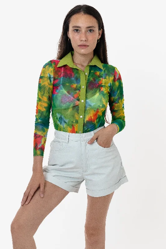 Green Tie Dye Print