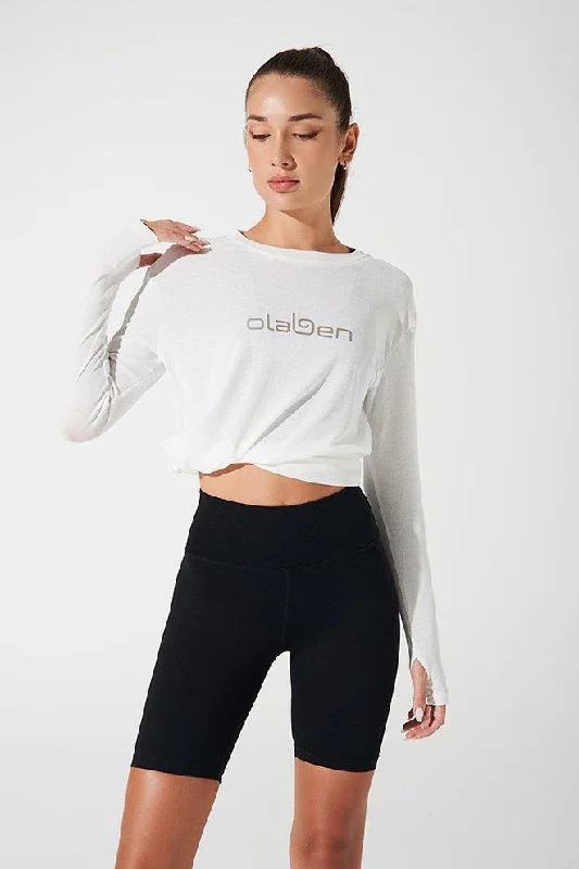 Emmy Long Sleeves Top - White