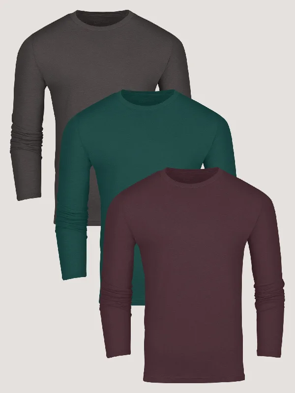 Winter Essentials Long Sleeve Crew 3-Pack