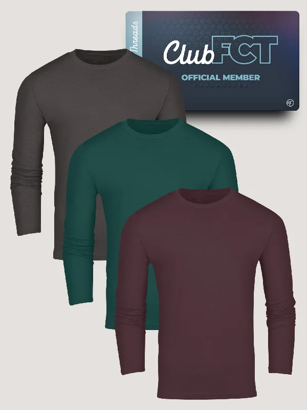 Winter Essentials Long Sleeve Crew Member 3-Pack