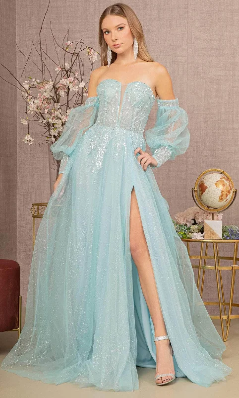 GLS by Gloria GL3118 - Sweetheart Sequin Mesh Prom Gown