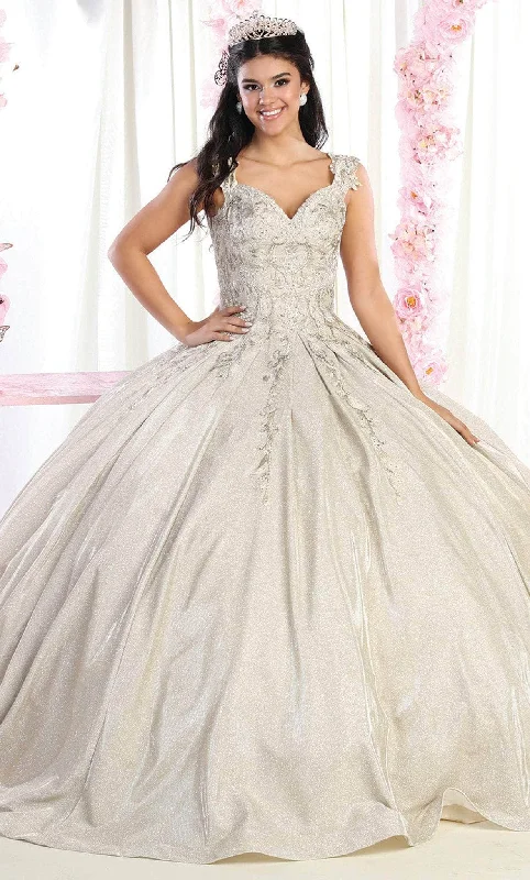 May Queen LK178 - Lace Detailed Quinceanera Ballgown