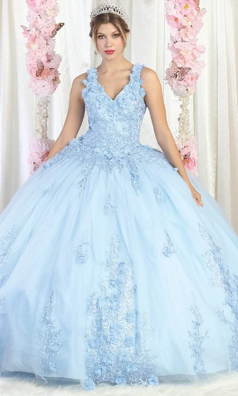 May Queen LK195 - Floral Quinceanera Ballgown