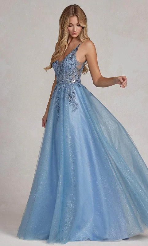 Nox Anabel E1125 - Glittered Tulle Prom Dress