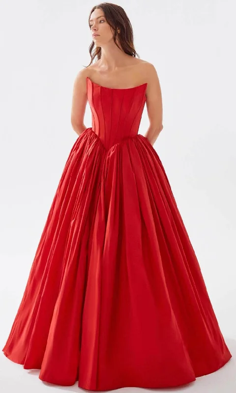 Tarik Ediz 52059 - Strapless Corset Ballgown