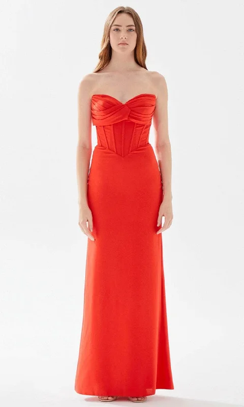 Tarik Ediz 52075 - Bustier Sheath Prom Dress